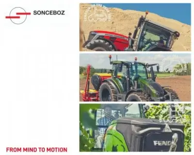 Three of the Tractor of the Year 2021 Awards winners equipped with Sonceboz solutions